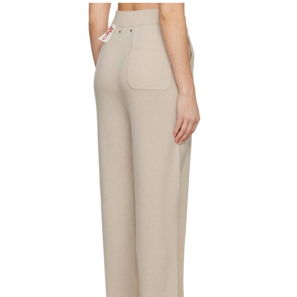 Golden goose wool knit pants wide leg knit cashmere and wool blend